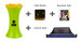IPONG Topspin Bundle - with Catch Net, 100 Balls and Racket Set