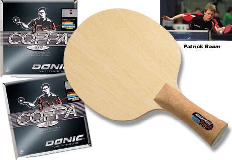 Donic Baum Saw Tec with Donic Coppa Jo Rubber