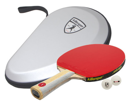 Killerspin Premium Set with Diamond CQ RTG Racket and Balls