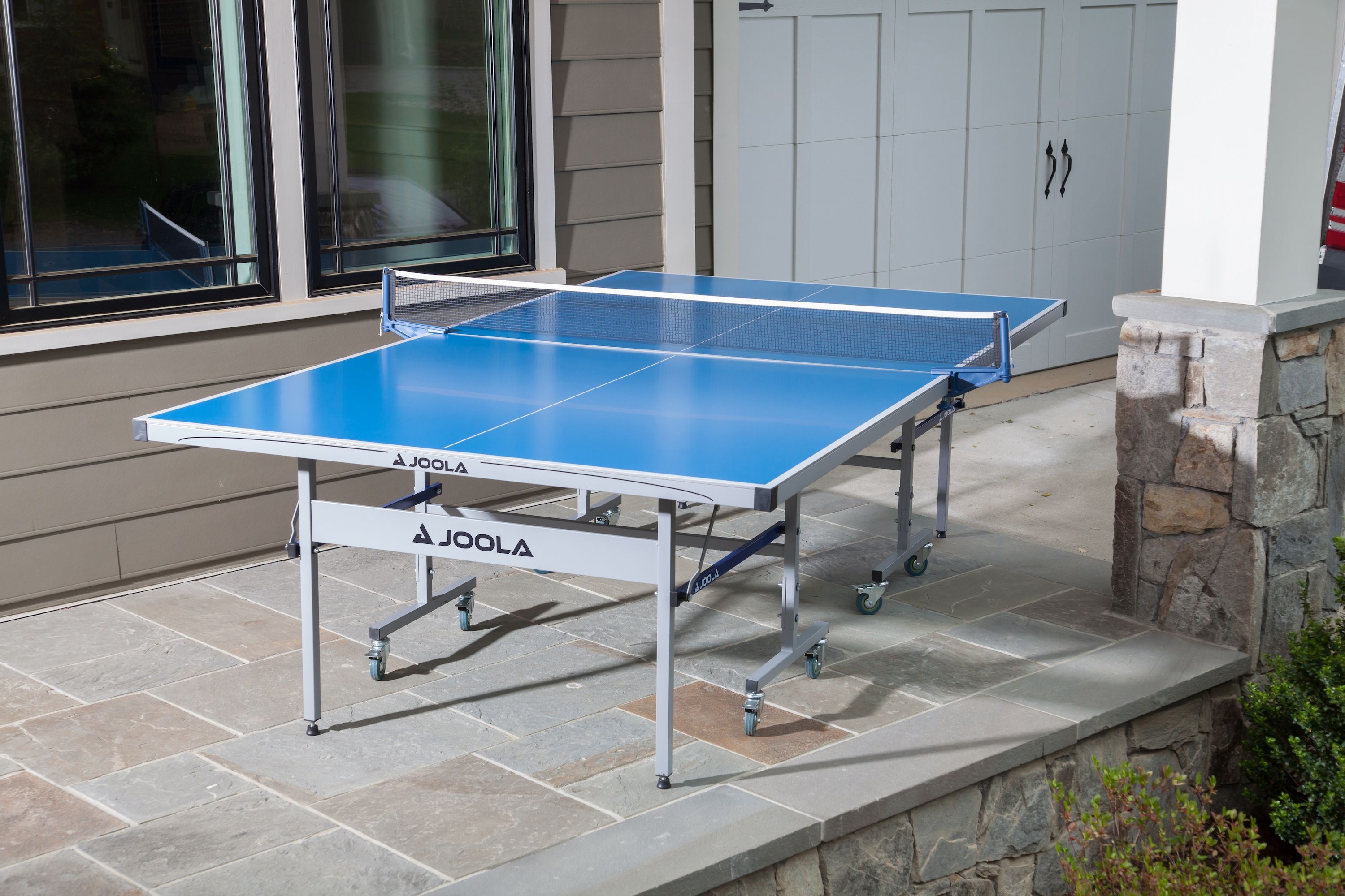 JOOLA NOVA - Outdoor Table Tennis Table with Waterproof Net Set - Quick  Assembly - All Weather Aluminum Composite Outdoor Ping Pong Table -  Tournament